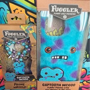 Fuggler Gaptooth McGoo Furry Phone Case iPhone 16 Pro Max and Phone Wristlet Set